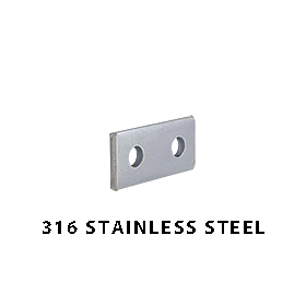 316 Stainless Steel 2-Hole Splice Plate