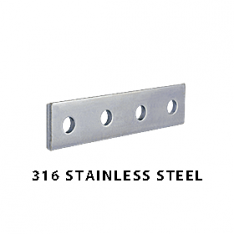 316 Stainless Steel 4-Hole Splice Plate