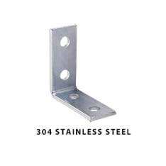 304 Stainless Steel 4-Hole Rack Corner Angle