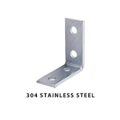 304 Stainless Steel 4-Hole Corner Connector