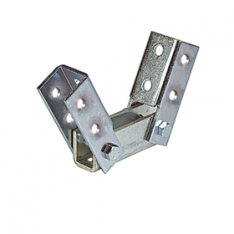 Electro-Galvanized Double Adjustable Angle Brace Fitting