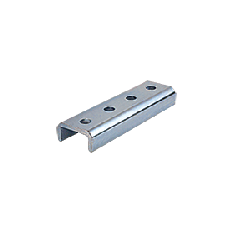 Electro-Galvanized 3-Hole Splice for 13/16" Strut